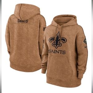 New Orleans Saints Nike Brown 2023 Salute to Service Pullover Hoodie